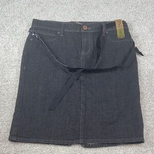 Y2K NWT Old Navy Black Denim Skirt size 8